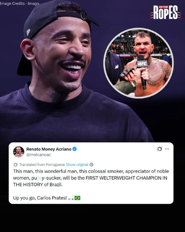 Moicano predicts Prates will become Brazil's first welterweight champion