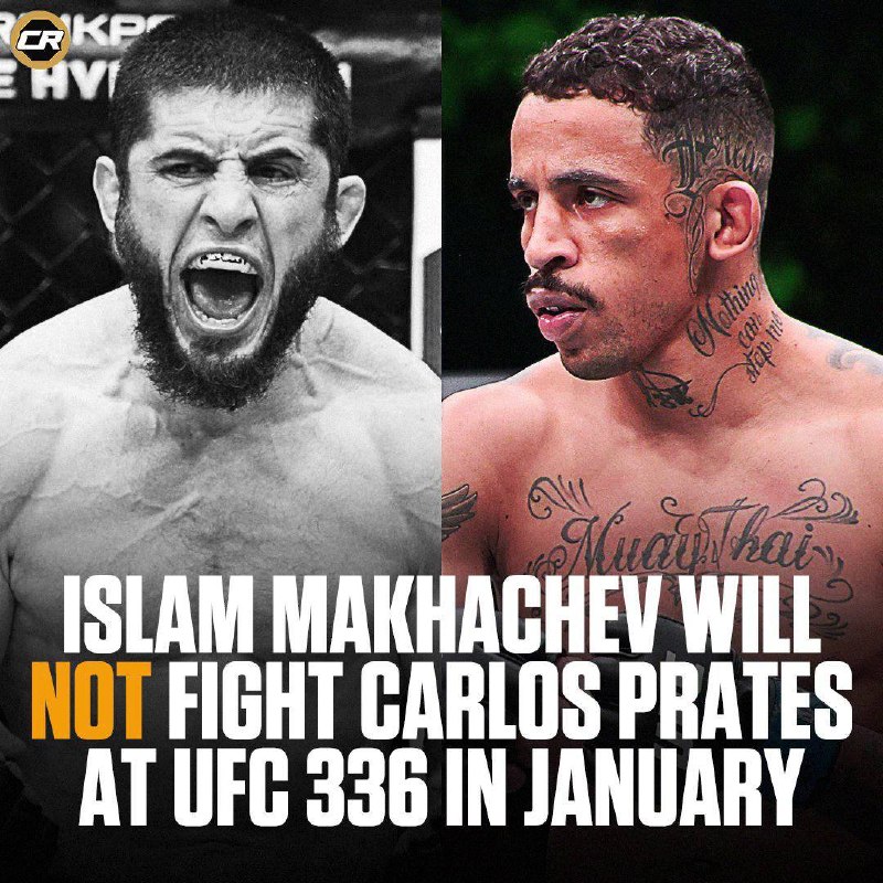Makhachev out of UFC 336 fight with Prates